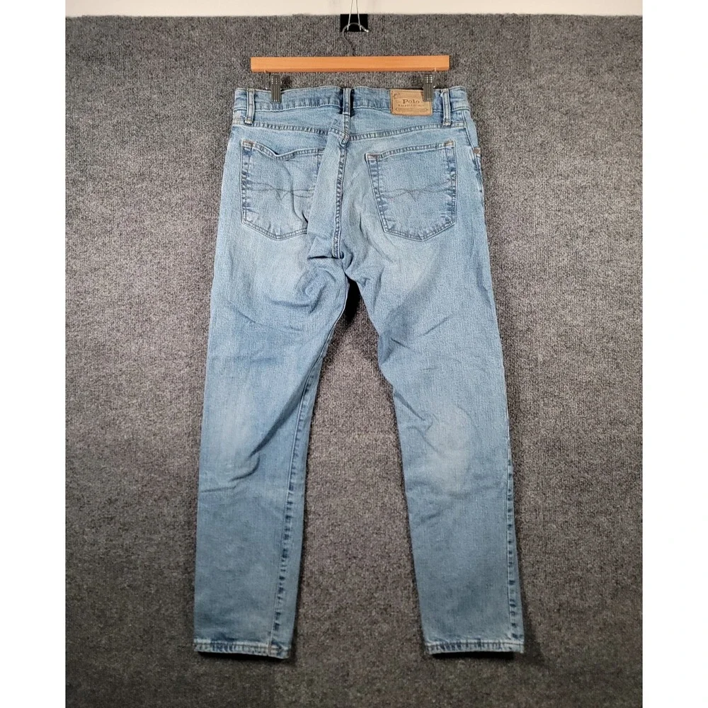 Polo Ralph Lauren Sullivan Slim Jeans Mens 33x30 (Fits 32x28) Light Wash Preppy